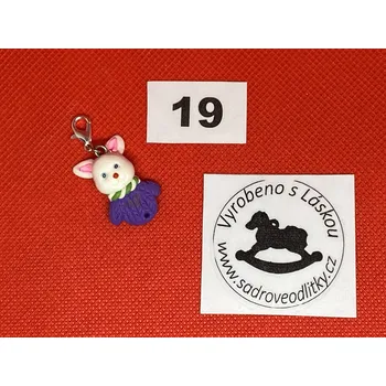 HandMade by VeJa Přívěšek s karabinkou č.19