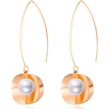 Náušnice Troli Bronzové náušnice s perličkou VGE570 + 2 měsíce na vrácení zboží