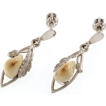 Náramek Stříbrné náušnice s grandlí z laně 2769