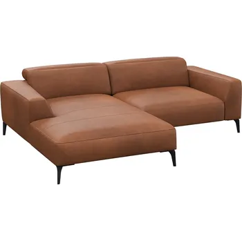 Pohovka Flexlux Kožená rohová pohovka VOLUZZI 233 cm, levá