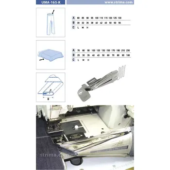 Texi Lemovač pro všívání pásku pro šicí stroje UMA-165-K 100/40 M