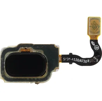 Náhradní díl pro mobilní telefon Samsung Galaxy A8 2018 čtečka otisku prstu flex černý A530F