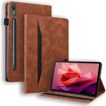 Pouzdro na tablet VSECHNONAMOBIL 68478 FLATY Zaklápěcí pouzdro pro Lenovo Tab P12 hnědé