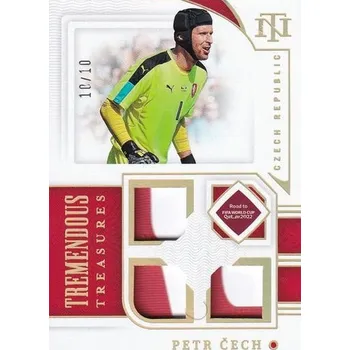 Sběratelský sportovní předmět patch karta PETR ČECH 22-23 National Treasures FIFA Road to the World Cup Gold /10