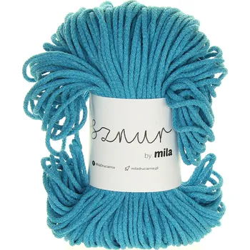 Příze Šňůry Mila 3 mm světle tyrkysová