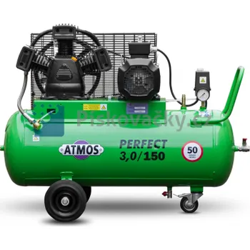 Kompresor Elektrický, pístový, průmyslový kompresor ATMOS-Perfect 3 / 150 M P - 3/150 Kompresor elektrický, pístový, průmyslový - ATMOS Perfect 3/150 M