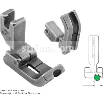 Příslušenství k šicímu stroji Texi Kloubová patka pro všívání kedru pro šicí stroje, jehelní podávání, pravá 4.8mm P69RH-NF 3/16