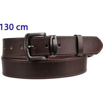 Opasek Dlouhý pánský kožený pásek 9-1-40 hnědý obvod pasu 130 cm dlouhý 130 cm