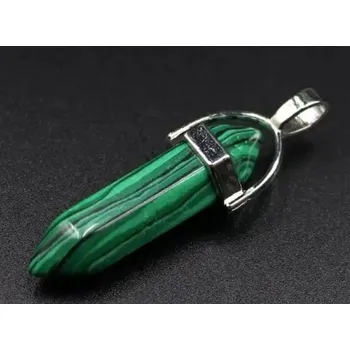 Náhrdelník UNI Šňůrkový náhrdelník se šetihranem Barva: zelená