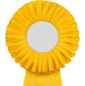 Kokarda jednořadá standard, pr. 11 cm, žlutá