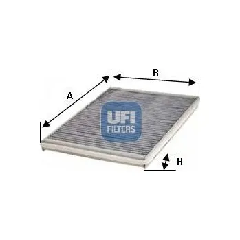 Ventilátor topení a klimatizace Filtr, vzduch v interiéru UFI 54.116.00