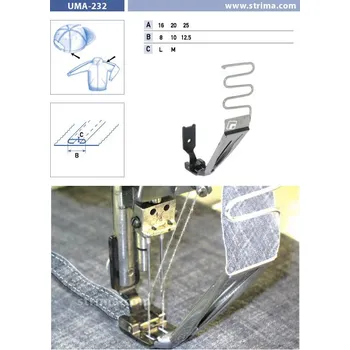 Texi Patka pro dvojjehlové šicí stroje UMA-232 25/12,5 M