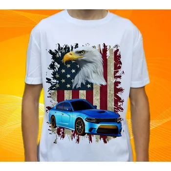 Pánské tričko tričko Dodge Charger 2015 134 (tričko s osobním autem)