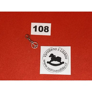 HandMade by VeJa Přívěšek s karabinkou č.108