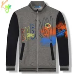 CHLAPECKÁ MIKINA tm.modrá/šedá Kugo JM8505