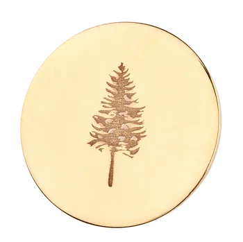 Náušnice Zlaté náušnice medailon TETRAO smrk