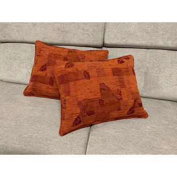Polštář NábytekProNás Dekorační polštář Listy - černo-oranžové tóny (cena za 2 ks)