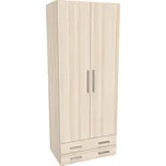 Skříň RIO 80 Varianta: Šatní tyč, Dekor: Akácie světlá