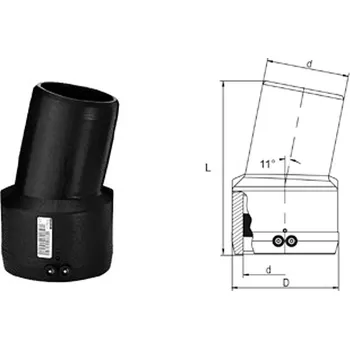Kanalizační potrubí KOLENO 11° - WS11 110