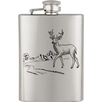 Placatka Placatka Albainox Barbaric 8 Oz. s motivem jelena