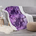 Beránková deka Elis 150 x 200 cm fialová