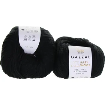 Příze Gazzal Baby Wool XL 803 černá