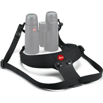 Dalekohled Neoprenový binokulární popruh na krk Leica Sport - černý