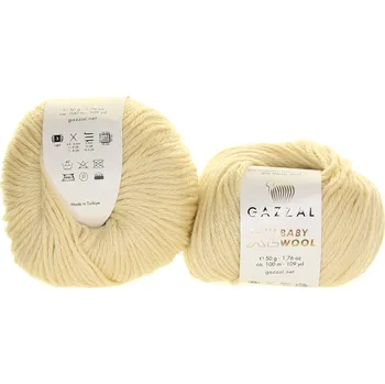 Příze Gazzal Baby Wool XL 829 ecru