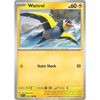 Sběratelská karetní hra Wattrel 078/198 - Scarlet & Violet Typ karty: Non-Holo