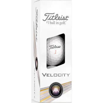Golfový míček Titleist ball Velocity 2024 - White (bílé) 3ks