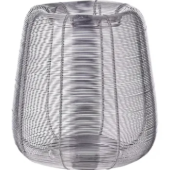 Svícen Lucerna "Kurt" stříbrná, 24 cm - EDZARD