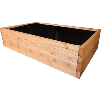 Krušnohorský Nábytek Dřevěný vyvýšený záhon extra bytelný 1B1 156 x 96 x 36 cm smrk přírodní