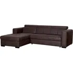 Sedací souprava CARINA levá, hnědá moderní vysouvací s rozkladem pro 4 osoby