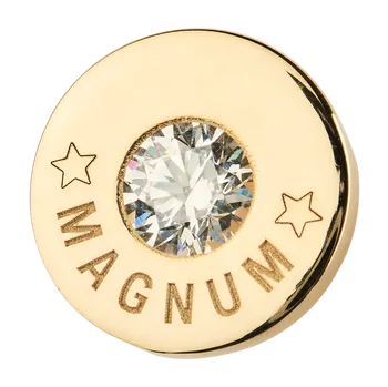 Náušnice Zlaté náušnice TETRAO nábojnice s kamínkem