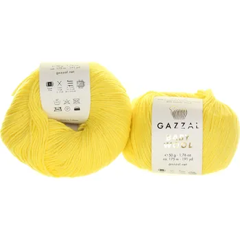 Příze Gazzal Baby Wool 833 světle žlutá