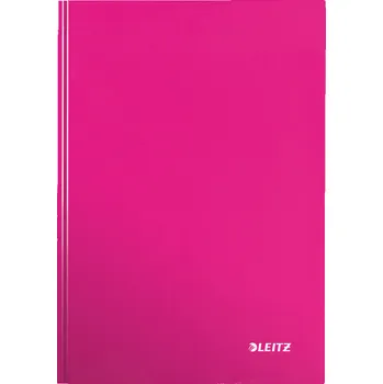 Sešit Zápisník Leitz WOW A5, čtverečkovaný, růžový