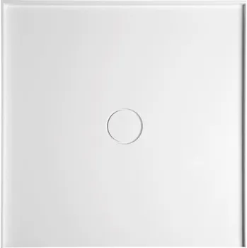 Sprchová vanička Polysan MIRAI sprchová vanička z litého mramoru do niky, 90x90x1,8cm, bílá
