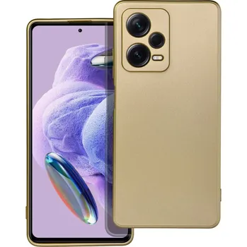 Pouzdro na mobilní telefon METALLIC Soft Case pouzdro / kryt pro Xiaomi RedMi NOTE 12 PRO+ gold / zlatá
