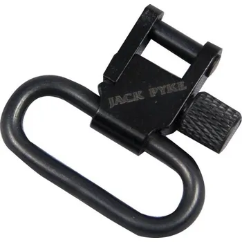 Sport JACK PYKE Úchyty ke zbraňovému popruhu otočné kovové (2 ks) ČERNÉ