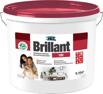 Interiérová barva HET Brillant 100 12 kg bílá