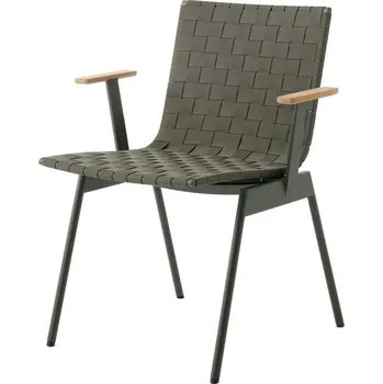 &Tradition Židle s područkami Ville AV34, bronze green