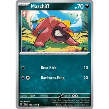 Karetní hra Maschiff 135/198 - Scarlet & Violet Typ karty: Non-Holo