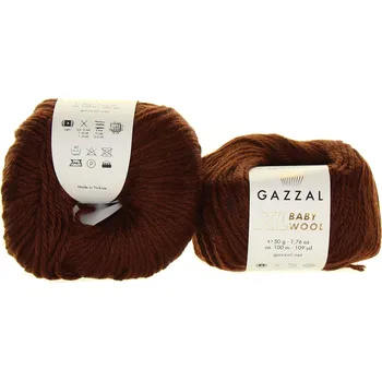 Příze Gazzal Baby Wool XL 807 čokoládová