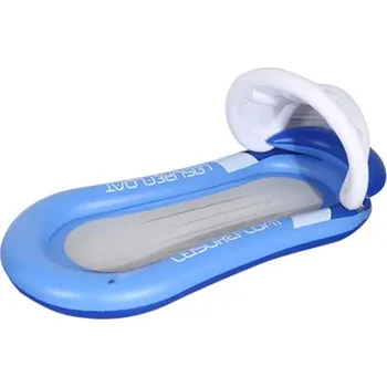 Nafukovací lehátko se sítí a stříškou