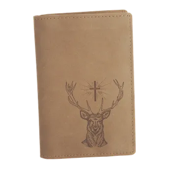 Kožená dokladovka TETRAO Svatý Hubert malá