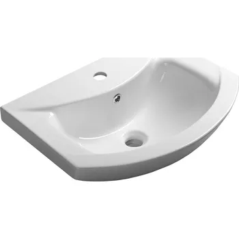 Aqualine ZERO keramické umyvadlo nábytkové 55x43,5cm, bílá