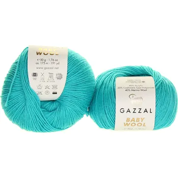 Příze Gazzal Baby Wool 832 modrozelená