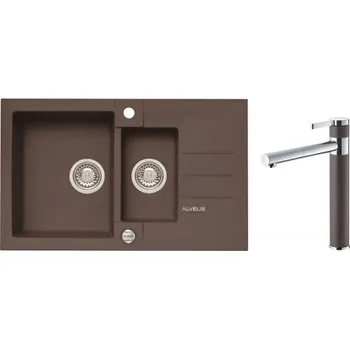 Granitový dřez Alveus SET ROCK 70 /03 + BATERIE ZINA 03 + 5 % sleva v košíku s kódem SLEVA5