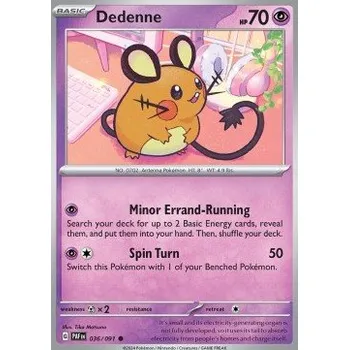 Sběratelská karetní hra Pokémon PAF 036/091 Dedenne - Paldean Fates Stav: Near Mint, Verze: REVERSE HOLO