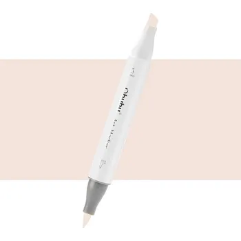 Lihová fixa OHUHU oboustranná Brush & Chisel, E020 Cotton Pearl